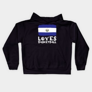 El Savador Loves Basketball Kids Hoodie